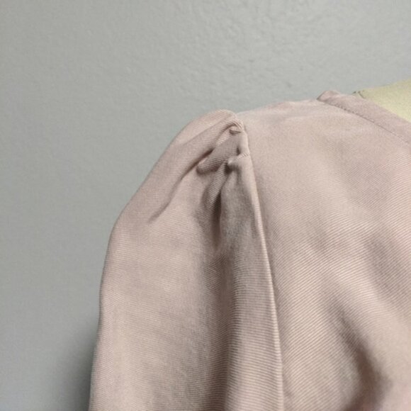 ✨4 for $20✨ Shell N Puffed Wide Sleeves Loose Top Pink S Work Office Casual - Picture 3 of 4